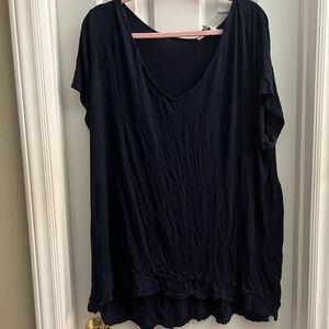 Elegant Blue Women's Top